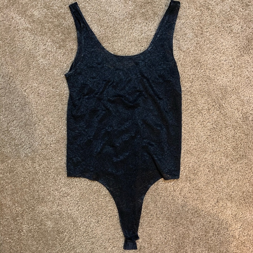 Black lace bodysuit. INC brand. Size XL